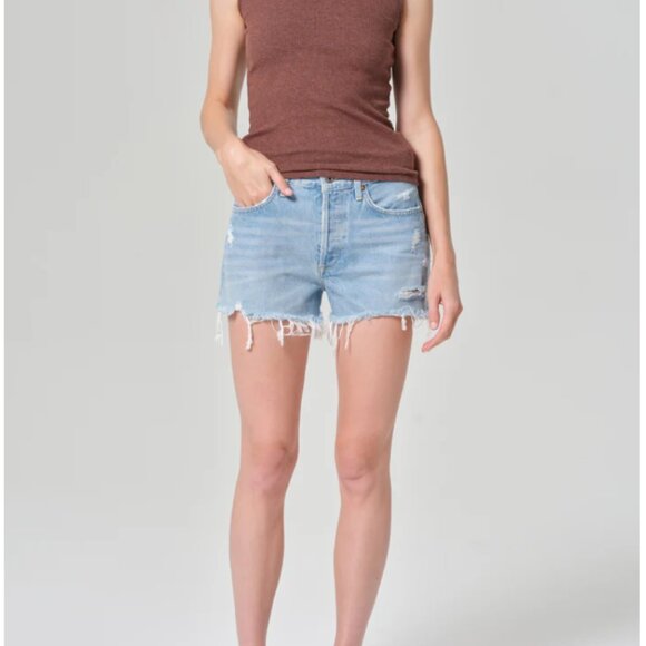 AGOLDE Parker Vintage Cut Off Short in Swampmeet